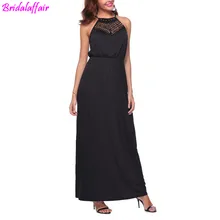 Формальные Длинные женские элегантные платья знаменитостей сексуальное черное с бретелью вокруг шеи кружева представление вечерние платья tapis rouge Vestido платье знаменитостей