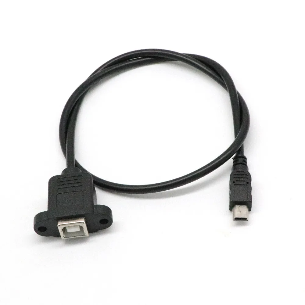 Lot of 2 USB2.0 3 1//3 Ft 40/" A Male to Mini B 5pin Male Printer Camera Cable