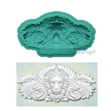 Yueyue сахарное ремесло Лев силиконовая форма помадка форма для украшения торта инструменты для шоколада gumpaste Плесень