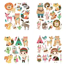 Детская одежда с милым животным рисунком жара путешествие взлет пирограф на заказ Горячая наклейка металлик Железный На Патчи для одежды