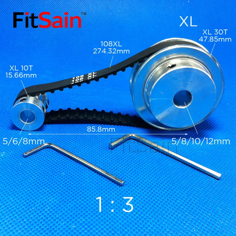 Fitsainxl 10t30t 1 3 Width 10mm Aluminum Alloy Pulley Reduction