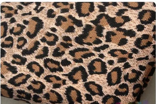 Красивая плотная леопардовая парусиновая ткань с принтом для дивана, с принтом зебры, парусиновая хлопковая ткань для шитья сумок, пэчворк, сделай сам, домашняя ткань, подушка - Цвет: wide 148cmx 1 yard