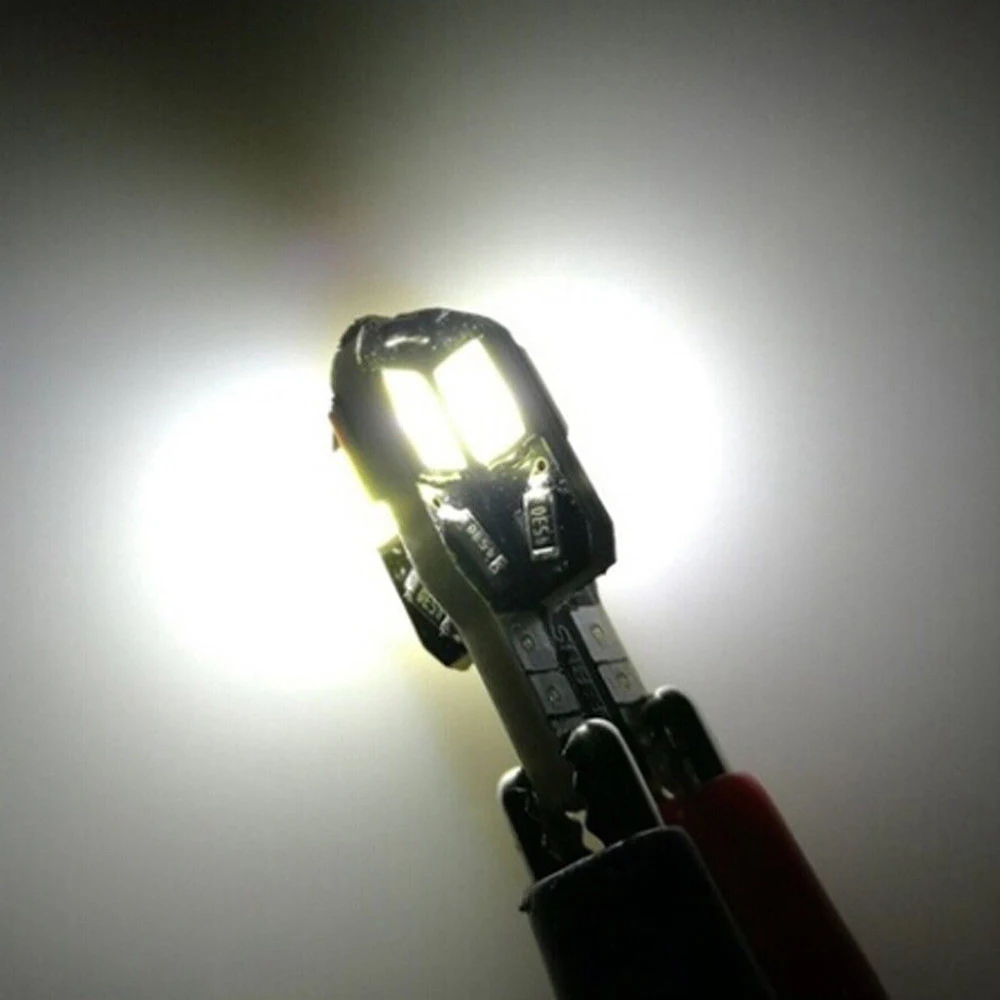 10 x Canbus T10 194 168 W5W 5630 8 LED SMD Белая Автомобильная боковая клиновидная лампа|Абажуры| |