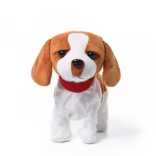 Детские говорящие игрушки Кукла электрическая ходящая собака милый плюшевый щенок с музыкой лай функция распознавания обучающая игрушка