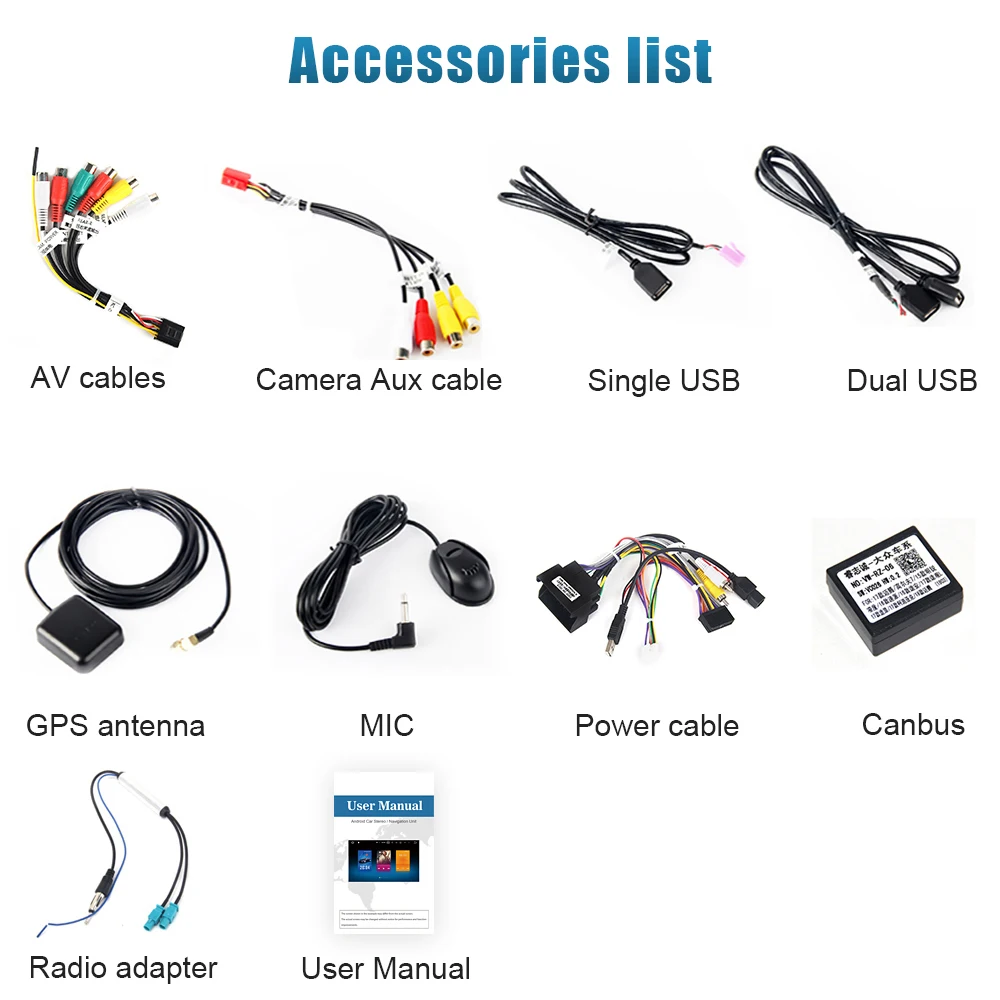 Best Dasaita 10.2" Android 9.0 Car GPS Radio Player for VW Passat 2017 with Octa Core 4GB+32GB Auto Stereo Multimedia 5