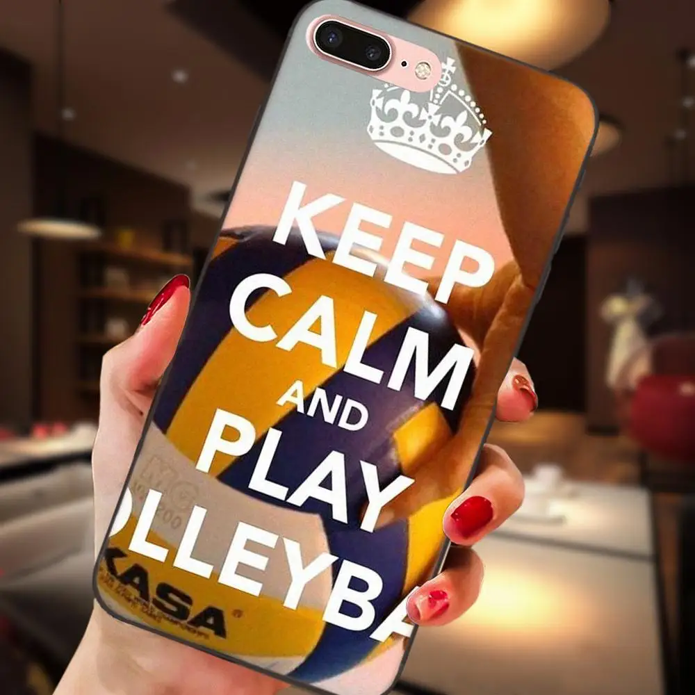 С надписью Keep Calm And люблю волейбол для Galaxy C5 C7 J1 J2 J3 J330 J5 J6 J7 J730 2017 Ace Core Duo Max Мини плюс