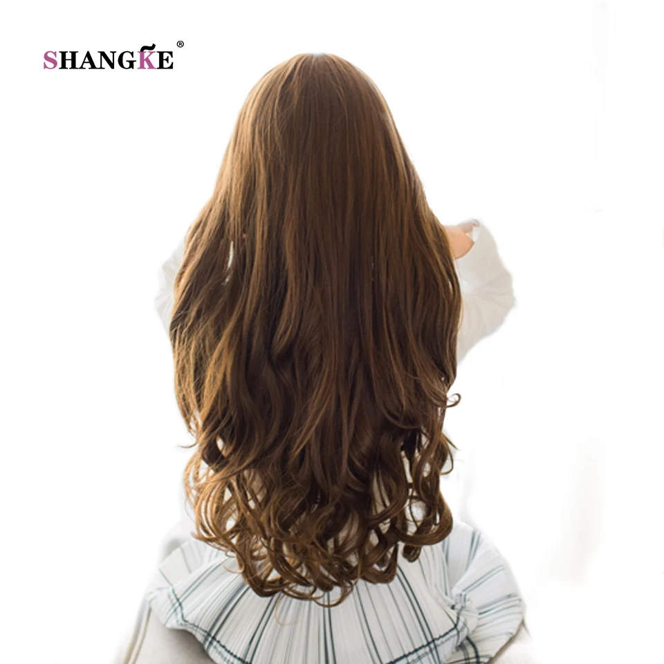 SHANGKE-28-Longs-Ondul-s-5-Clip-En-Extensions-de-Cheveux-R-sistant-La-Chaleur-Synth