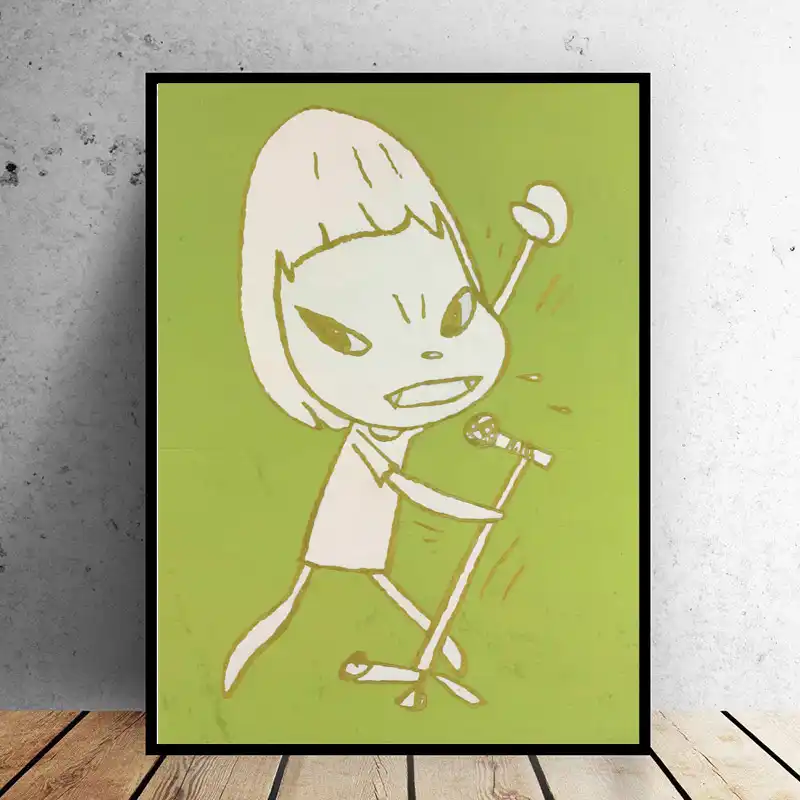 selflessly art canvas art print yoshitomo nara sleepwalking doll