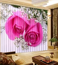 NoEnName Null Modern Luxury 3D Blackout font b Curtains b font High end 3D Printing font