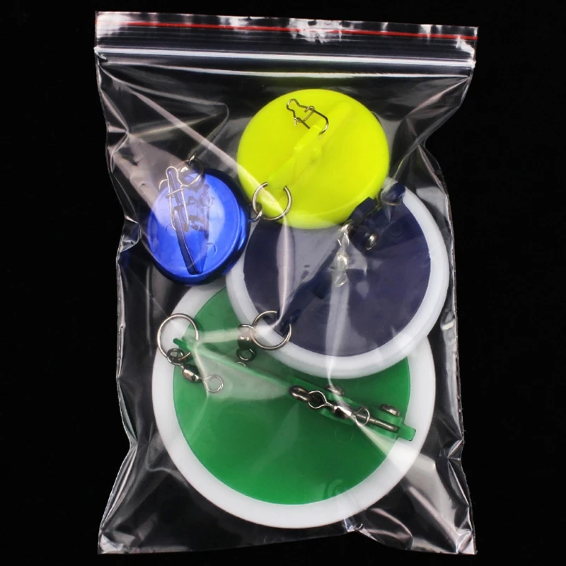 

Fishing Trolling Disc With Lead Weight Sinker Connector Adjustable Accessories new