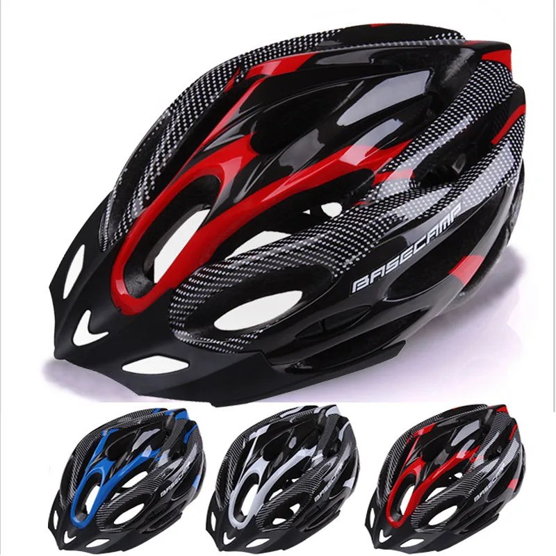 Basecamp Brand New High Quality Mens Adult Street Bike Bicycle Cycling Safety Carbon Helmet Blue with Visor BC-032 | Спорт и