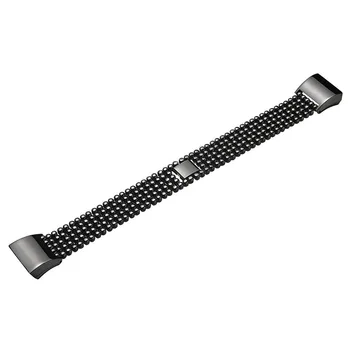 

Stainless Steel Replacement Smart Watch Band Beads Style for Fitbit Charge 2