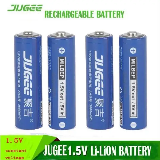 4 шт. 1 5 В в 3000mWh AA литий полимерный ионный Литий аккумулятор + слота Usb зарядное