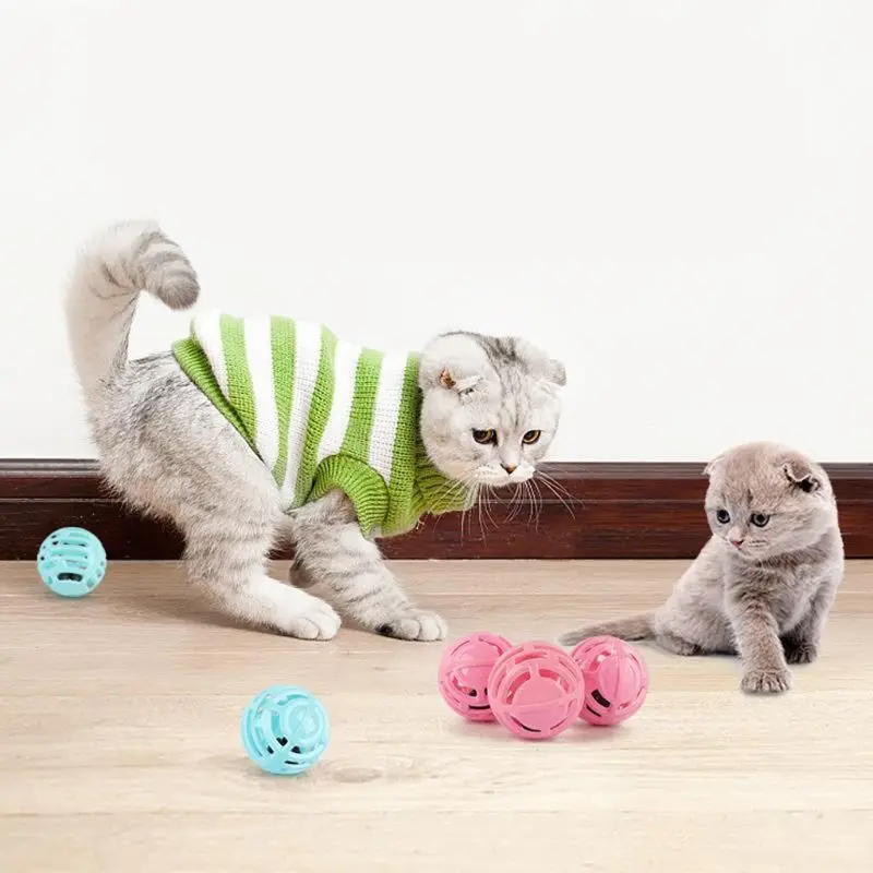 3 шт., игрушка для кошек, домашних животных, скребок, котенок, выдолбленный круглый, красочный игровой шар, интерактивный звонок, игрушки