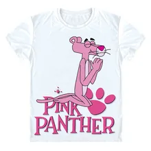 Футболка с розовой пантерой, новая летняя модная мужская и женская футболка, Забавный дизайн, Подарочная футболка с надписью «Panther Pray Friend», брендовая футболка с коротким рукавом