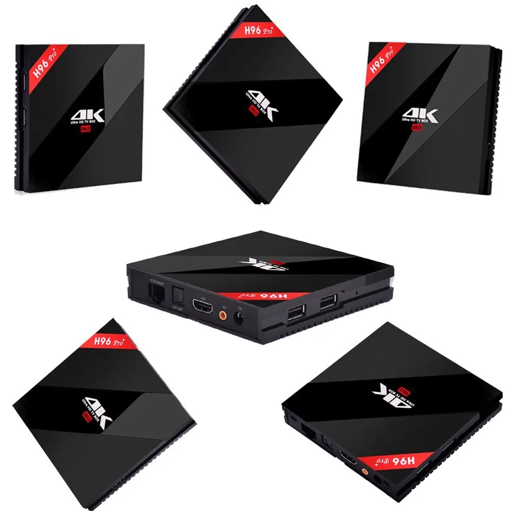 H96 Pro Plus EStgoSZ Android 7 1 ТВ Box Amlogic S912 Восьмиядерный 3g/16/32G 4 K BT4.1 HD русский/клавиатура с
