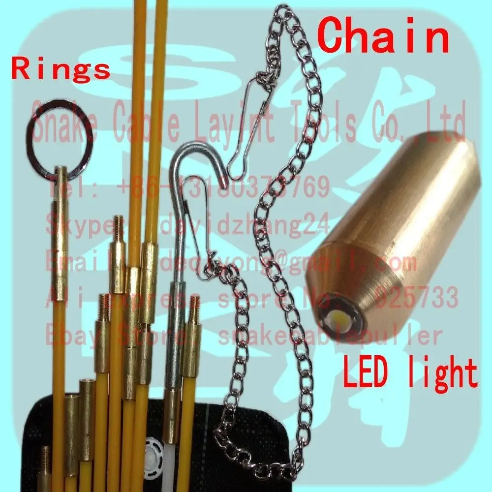 Amazon 10x330mm Cable Access Kit Toolbox Electricians Puller Rods Wires