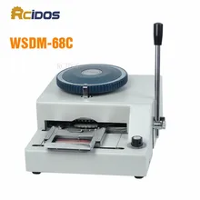 WSDM 68C RCIDOS Manual Code Printer PVC card embossing machine letterpress rotogravure printing machine name card
