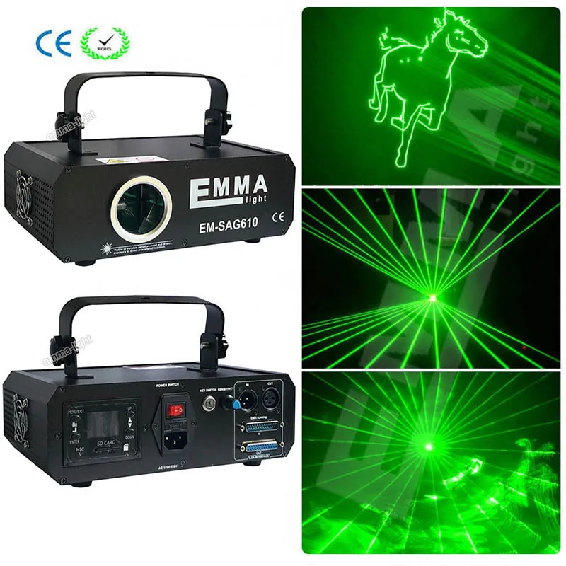 

1000mw Green Laser Projector Professional Stage Lighting Effect DMX512 ILDA DJ