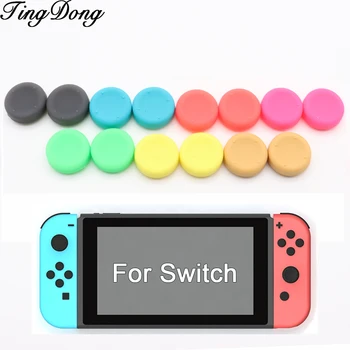 

2PCS Silicone Anti-Slip Enhanced Thumb Stick Cap For Nintendo Nintend Switch NS NX Joy-Con Controller Thumbsticks Grips Cover