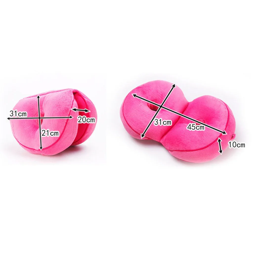 Office Chair Cushion Memory Foam Lumbar Back Support Car Seat Cushion Donut Seat for Hemorrhoids, Prostate, Pregnancy