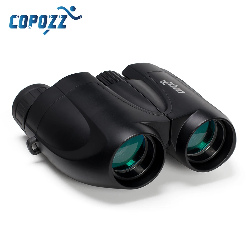 COPOZZ تلسكوب 10x25 مصغرة أحادي مناظير BAK4 بريزم مع انخفاض ضوء للرؤية الليلية ل في الهواء الطلق الرياضة التزلج الطيور مشاهدة