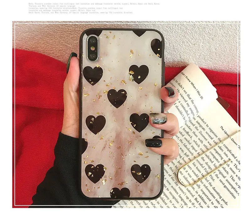 Glitter Love Glossy TPU Phone Case For iPhone 6 7 8 Plus Case Cover For iPhone X XS 7Plus 8Plus 6 s Plus 6s XR Max Cases Capinha (9)