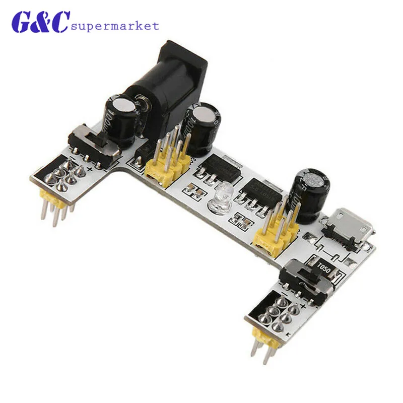 MB-102 Module 2 Channel Board MB102 DC 7-12V Micro USB Interface Breadboard Power Supply Module for arduino Diy Kit