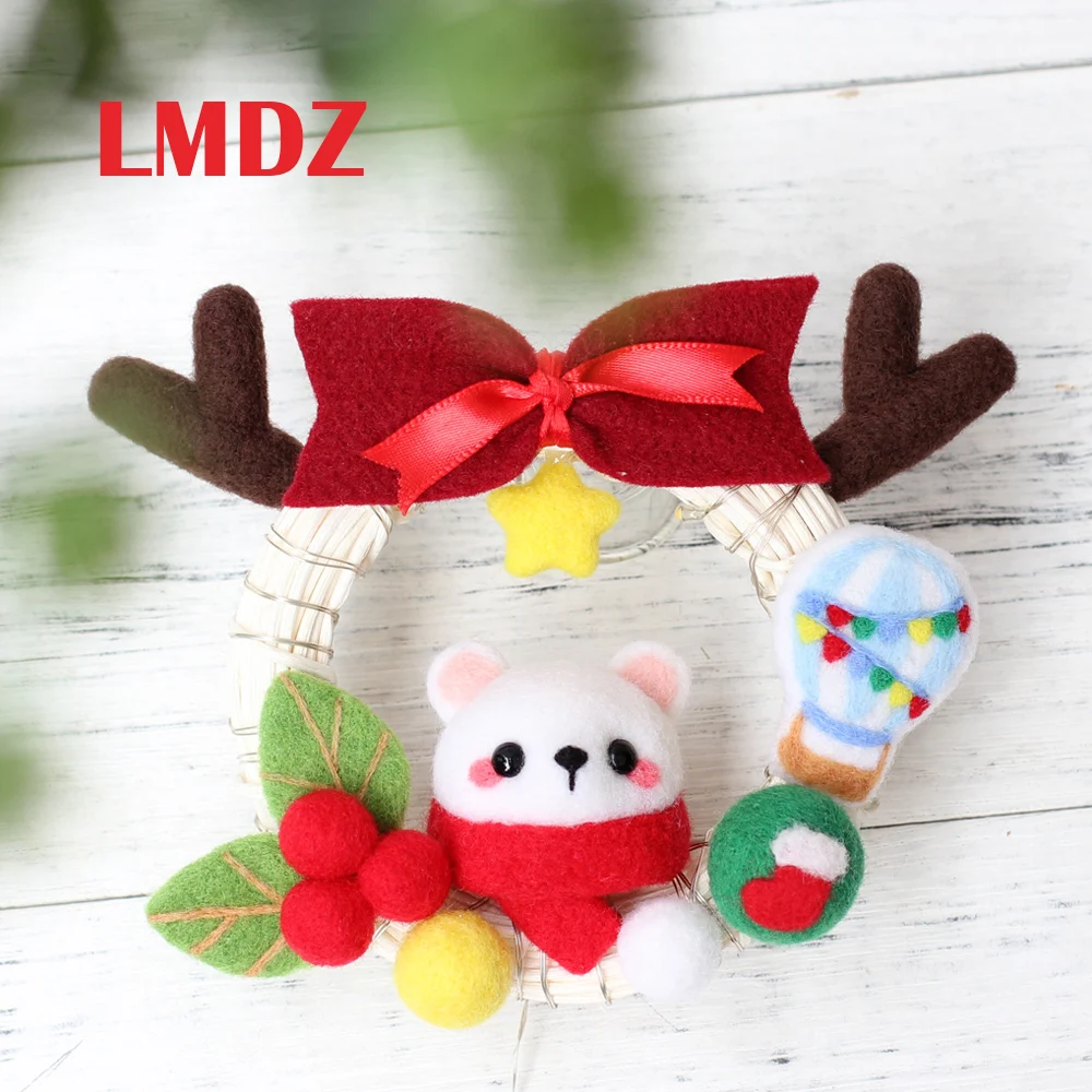 

Cartoon Shiba Inu Akita Pattern Wool Felting Pocked Felt ,Non-Finished Felt Material DIY Package For Beginners with Tools