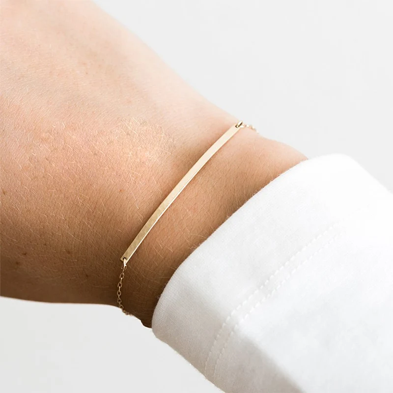 

E-Manco Women's bracelet Fashion pop bracelet 925 sterling silver chain Adjustable gold jewelry For the ball jewelry Family gift