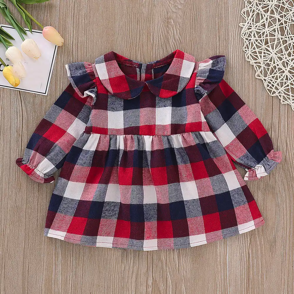 infant tartan dress
