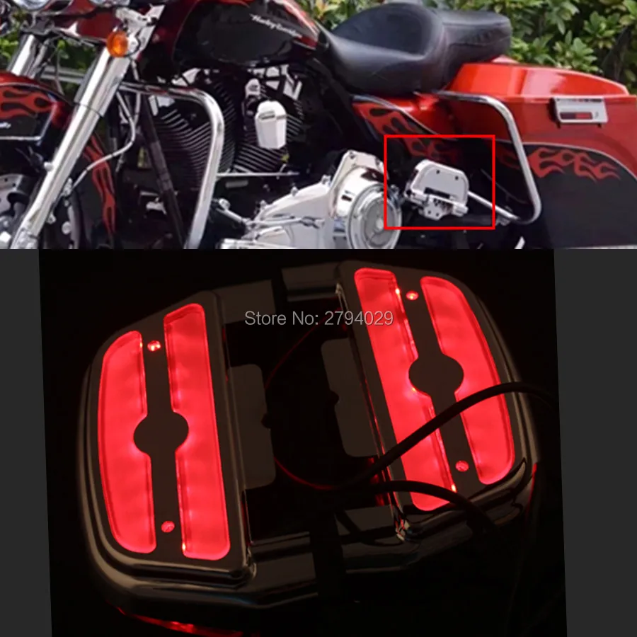 New Electra Alo LED Lighted Rear Footrest Passenger Floorboard Cover