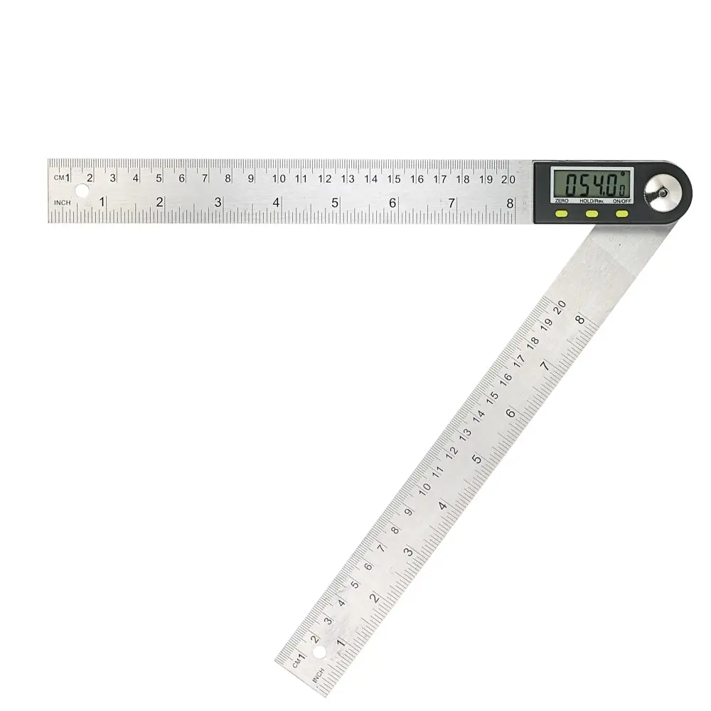  0-200mm/8 inches angle ruler Stainless Steel Digital Protractor Angle Finder angle measuring tool +