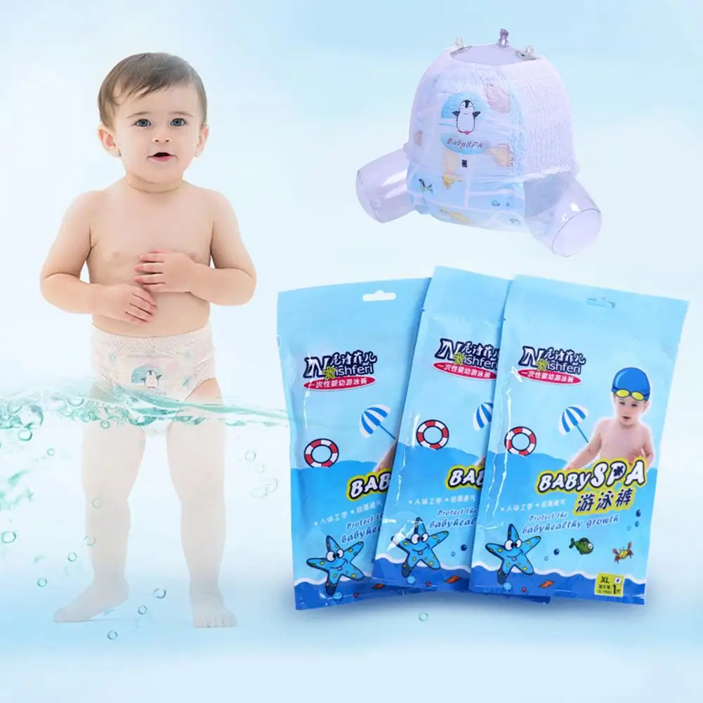 Детские маленькие плавки одноразовые подгузники удобные дышащие непромокаемые штаны для плавания M L XL 2XL