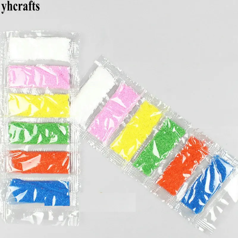 12PCS 2 sets LOT 6 color sand Sand art kit Sand painting Wholesale Retail OEM