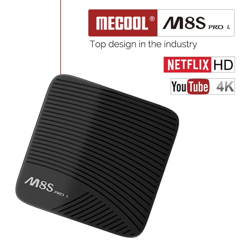 MECOOL M8S PRO L Smart Android 7 1 ТВ коробка S912 Octa-core 3 Гб оперативной памяти/32 ГБ UHD 4 K мини-ПК WiFi