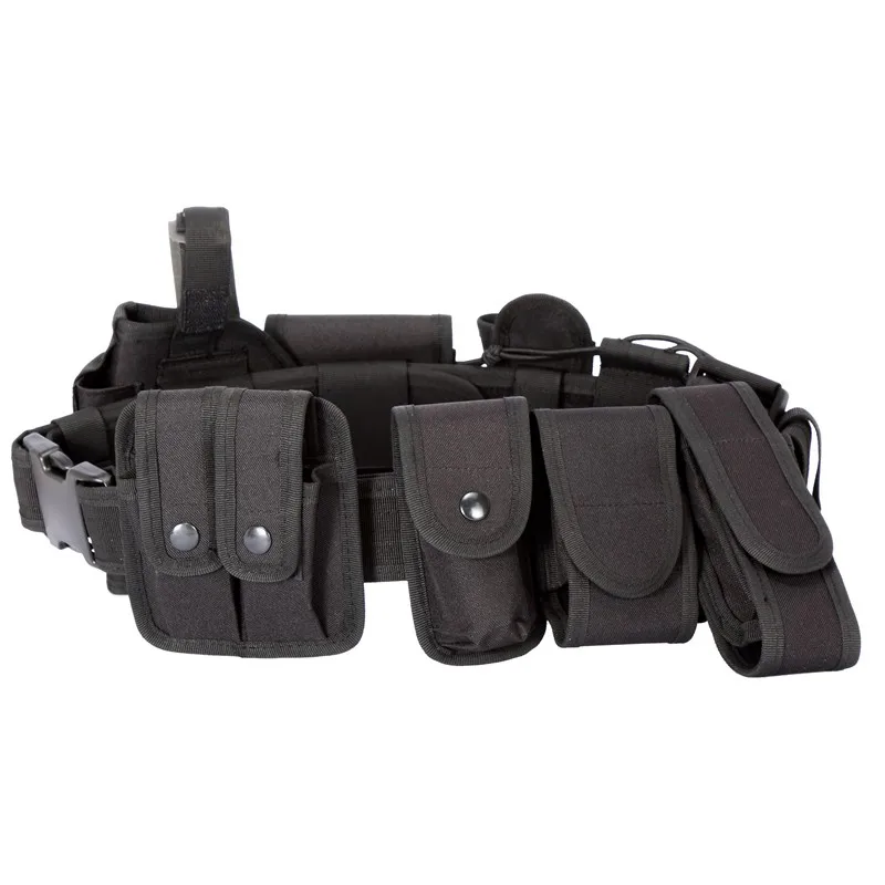 Outdoor Tactical Belt Multifunctional Security Belts Training Polices Guard Utility Heavy Duty Combat Belts 10pcssets (2)