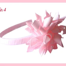 300 шт. Модные Симпатичные повязки на голову разноцветные korker hairbands банты для волос «коркер»