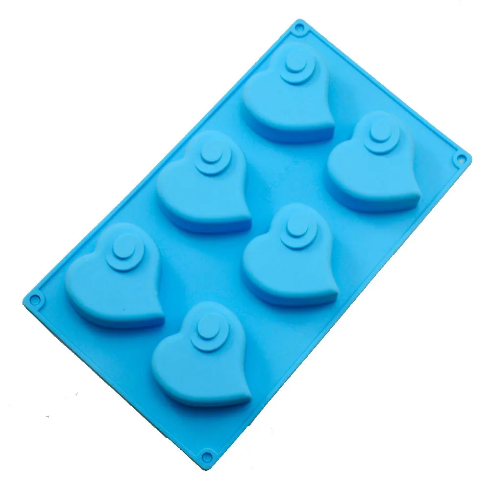 swirl heart shape silicone cake soft gel molds ice cube making handmade soap silicone mold