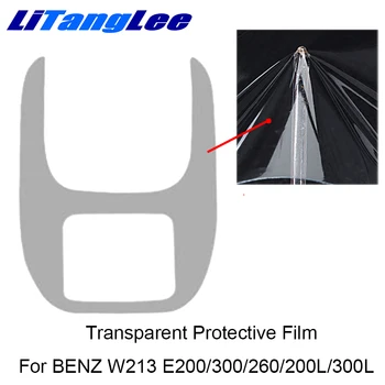

Litanglee For MERCEDES E Class 2016-2018 TPU Rear Seat Handrails Transparent Protective Film Interior Sticker Car Styling