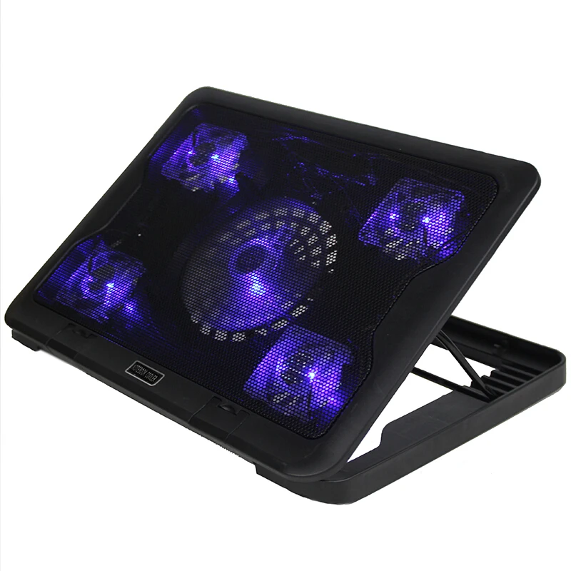 

befon with 5 fans Laptop Cooling Stand Notebook Stand Holder for 12 13 15 15.6 Inch Laptops Metal Net