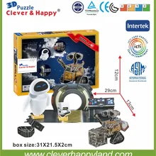 Умный и счастливую землю 3d модель головоломка Wall-E робот для взрослых головоломки diy бумаги модель Варшавы игры для детей бумаги