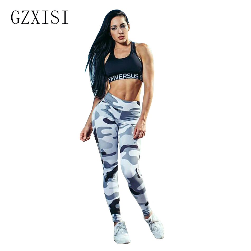 Women workout leggings Fitness Camouflage Print Trousers