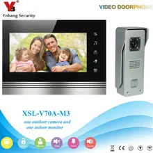 YobangSecurity Wired 7″inch LCD Color Hands Free LCD Colour Video Door Phone Doorbell Door Entry Intercom System