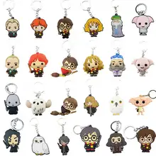 3D Harri ПВХ Брелок фигурка игрушка Добби Гермиона Малфой Рон Уизли Снейп игрушки вечерние Косплей акриловые Harri брелок