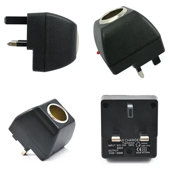 

Car Cigarette Lighter Charger Power Socket Plug Adapter Converter 220V AC to 12V DC EU UK Plug