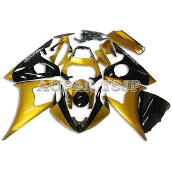 

Injection Full Fairing Kit For Yamaha YZF600 R6 2003 2004 R6S '2006-2009 YZF R6 03 04 ABS Plastic Bodywork - Gloss Gold Black