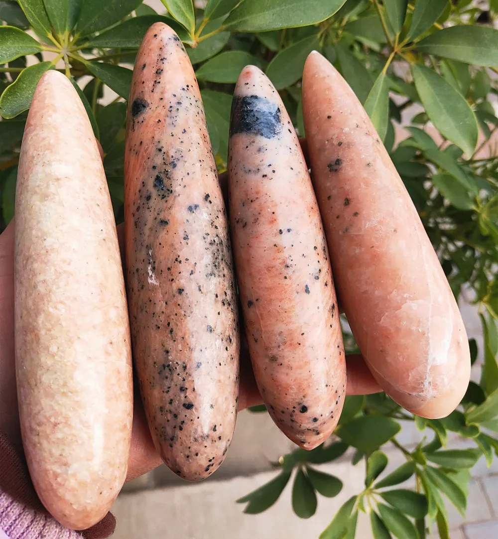 

Natural Africa's red Crystal Massage stick Gemstone jade Massage Wands quartz Stone Healing for women 1pcs