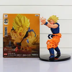 1 шт. 18 см Dragon Ball Z Budokai Ver 4 Супер Саян Сын Gokou ПВХ Рисунок Модель игрушки big bang dragonball Z Goku подарок