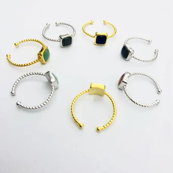 

Worth Buying!Mixed Natural Lapis,Sun Stone,Amazonite,Labradorite,Gem Ring,Natural Gem stone Ring,Jewelry Finger Ring,5pcs/lot